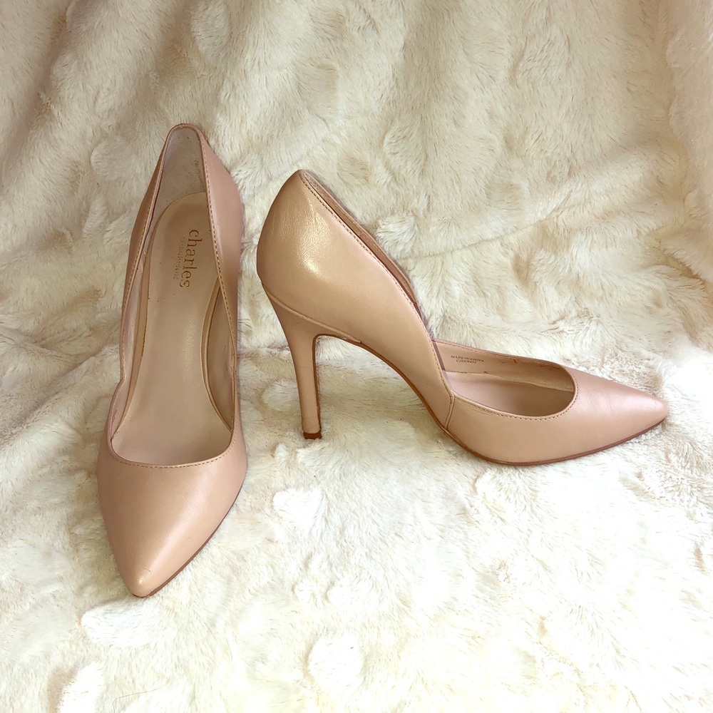 Charles David “Parker” 4” Nude Leather Heel 8M